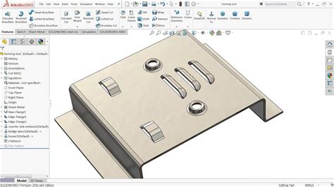 add sheet metal tool to solidworks|SolidWorks sheet metal template.